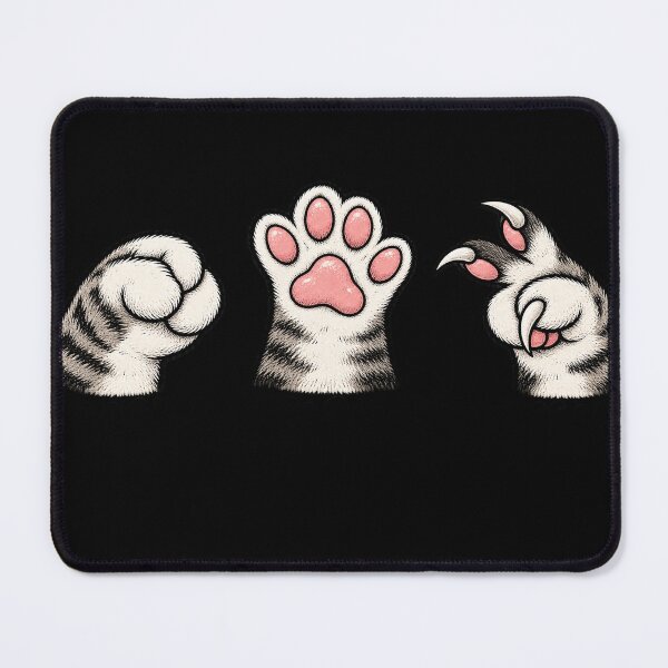 Item preview, Rock Paper Scissors Cat Paws – Funny Feline Hand Game designed and sold by will freed18.