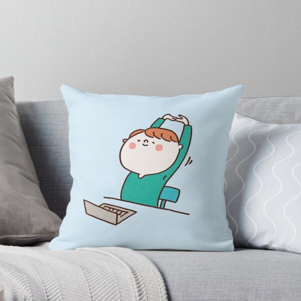 Item preview, Man Stretching During A Computer Work Break designed and sold by Chunu Doodles.