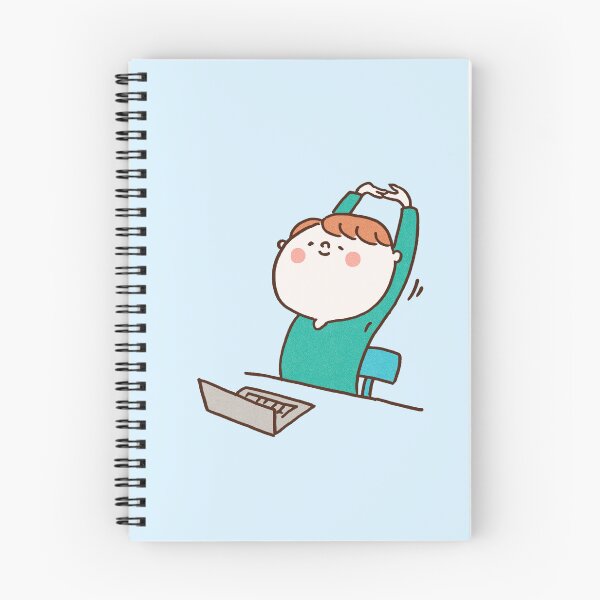 Item preview, Man Stretching During A Computer Work Break designed and sold by Chunu Doodles.