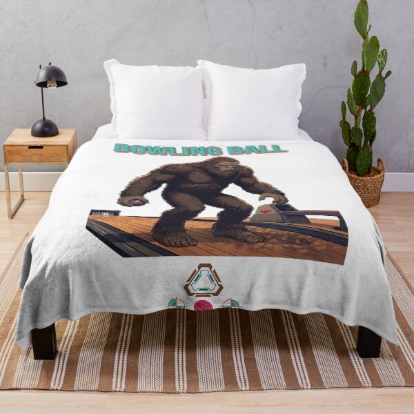 Item preview, Bigfoot Bowling Alley Funny Sasquatch Bowler Gift designed and sold by Whimsy Trail Co.