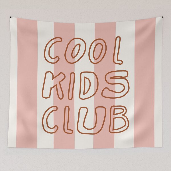 Item preview, Cool Kids Club Trendy Terracotta Peach Retro Stripes designed and sold by nineFlorals.