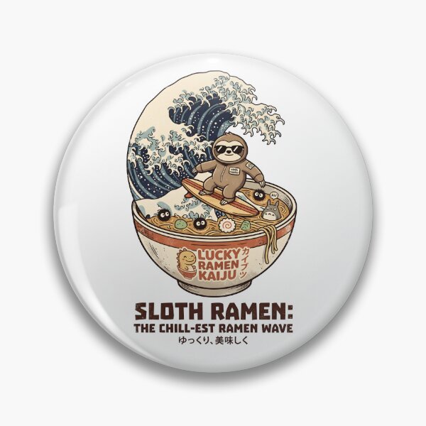 Item preview, SLOTH RAMEN SURF WAVE designed and sold by nnnememtw.