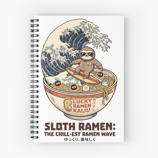 Item preview, SLOTH RAMEN SURF WAVE designed and sold by nnnememtw.