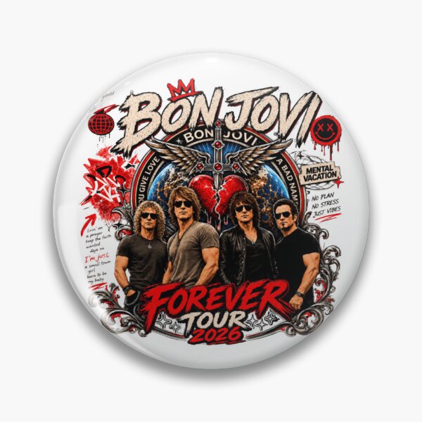Item preview, Bon Jovi Music Forever Tour 2026 designed and sold by StainedMoons.