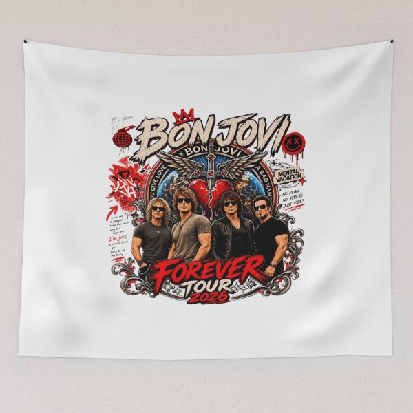 Item preview, Bon Jovi Music Forever Tour 2026 designed and sold by StainedMoons.