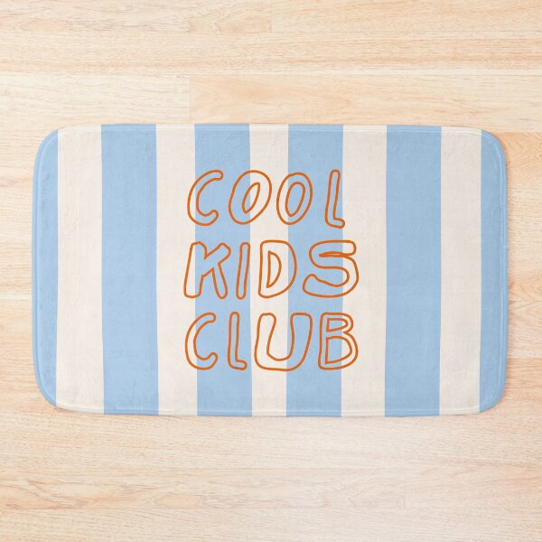 Item preview, Cool Kids Club Trendy Powder Blue Peach Retro Stripes designed and sold by nineFlorals.