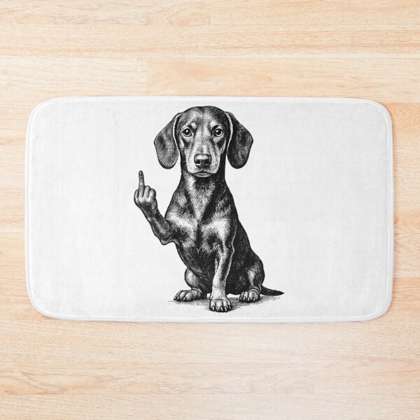 Item preview, Dachshund Flipping The Bird designed and sold by Veleriart.