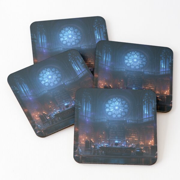 Item preview, The Library Where Moonlight Remembers designed and sold by oanaunciuleanu.