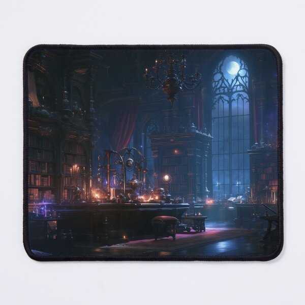 Item preview, The Library Where Moonlight Remembers designed and sold by oanaunciuleanu.