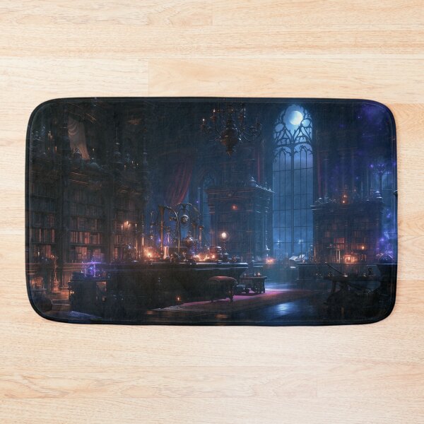 Item preview, The Library Where Moonlight Remembers designed and sold by oanaunciuleanu.