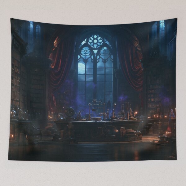Item preview, The Library Where Moonlight Remembers designed and sold by oanaunciuleanu.