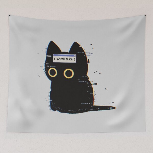 Item preview, Glitch Cat System Error  designed and sold by Gkinoki.