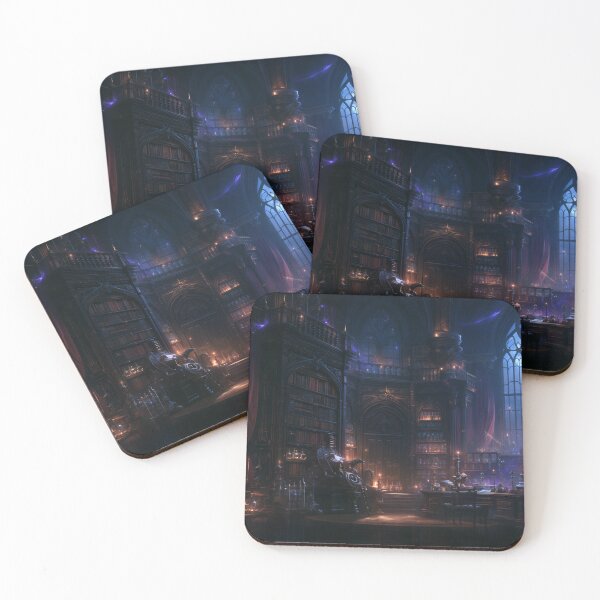 Item preview, The Library Where Moonlight Remembers designed and sold by oanaunciuleanu.