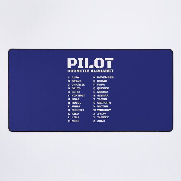 Item preview, Pilot Phonetic Alphabet for Flight Fans - Navy Blue designed and sold by AnnSign.