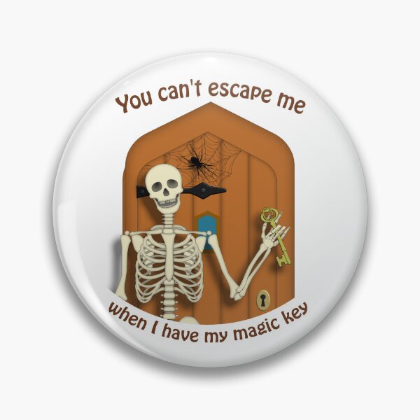 Item preview, Halloween skeleton with skeleton key designed and sold by ChimaGraphics.