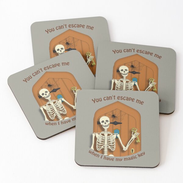 Item preview, Halloween skeleton with skeleton key designed and sold by ChimaGraphics.