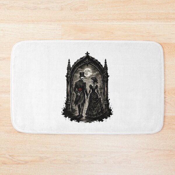 Item preview, Skeleton Couple Gothic Cemetery Dark Romantics designed and sold by chattsuede.