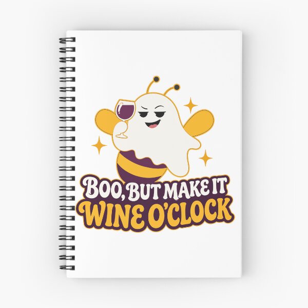Item preview, Ghost Wine O'Clock Halloween Humor designed and sold by Uglyandcute.