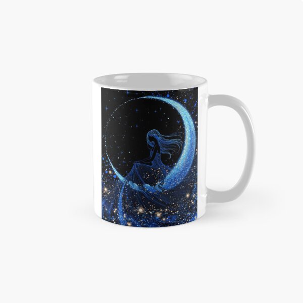 Item preview, Celestial Moon Woman Starry Night Dream designed and sold by EchoWave11.