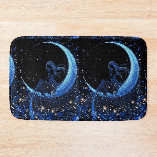 Item preview, Celestial Moon Woman Starry Night Dream designed and sold by EchoWave11.