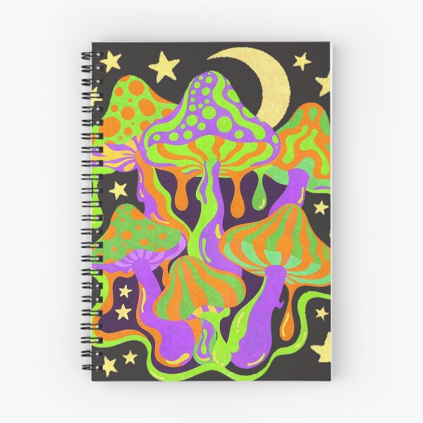 Item preview, Psychedelic Mushrooms and Stars with Moon designed and sold by LEOYinger.
