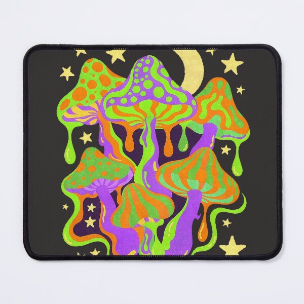 Item preview, Psychedelic Mushrooms and Stars with Moon designed and sold by LEOYinger.