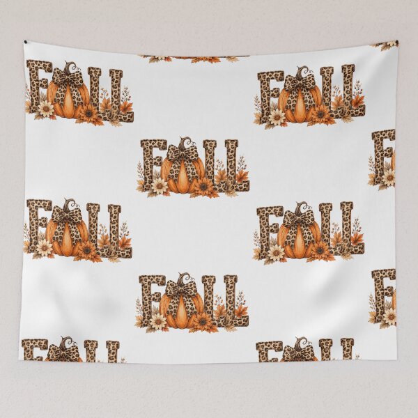 Item preview, Fall Leopard Pumpkin Bow | Cute Autumn Floral Fall Design designed and sold by Uniquememorable.
