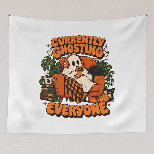 Item preview, Gamer Ghost Cozy Handheld Console Halloween Introvert designed and sold by chattsuede.