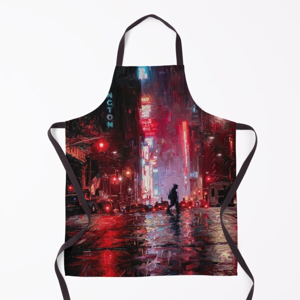 Item preview, The Solitary Walker – Crimson New York Night designed and sold by CleverCulture.