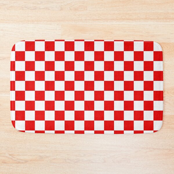 Item preview, White and Red Checkers Print All Over designed and sold by Feeling Artsy.