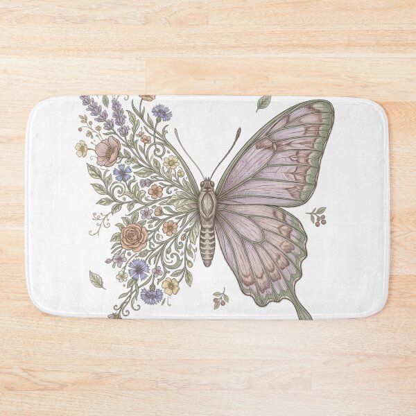 Item preview, Butterfly And Flowers Botanical Nature Art designed and sold by Art Solom.