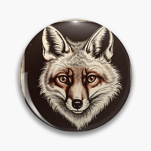 Item preview, Fox in antique copperplate engraving style designed and sold by Keldorhunt.