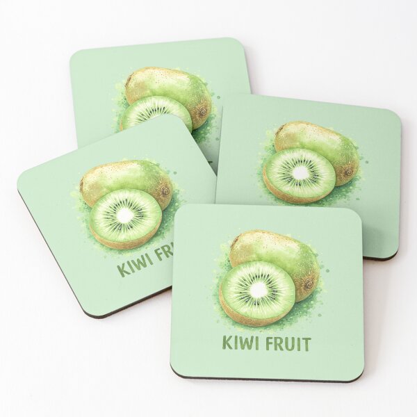 Item preview, Green Kiwi Slices Fresh Fruit Kawaii Graphic designed and sold by Sommium .