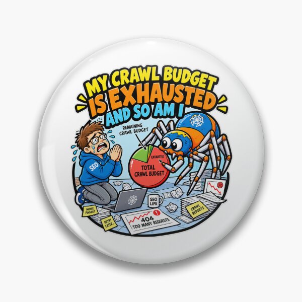 Item preview, My Crawl Budget Is Exhausted and So Am I - Funny SEO Specialist Design designed and sold by TribeGlyph.