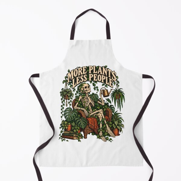 Item preview, Skeleton Gardener Watering Plants Cottagecore Introvert designed and sold by chattsuede.