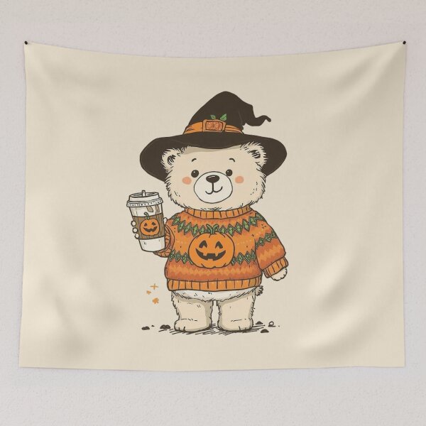 Item preview, Pumpkin Bear designed and sold by kawaiistudio.