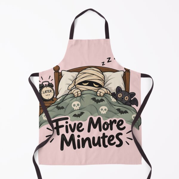 Item preview, Mummy Five More Minutes Funny Halloween Sleepy Bed Cartoon designed and sold by Sanika arts .