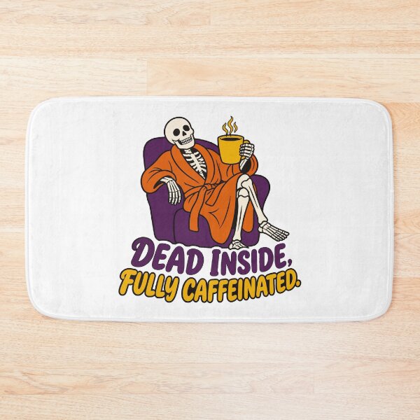 Item preview, Dead Inside Fully Caffeinated Skeleton Coffee designed and sold by Uglyandcute.