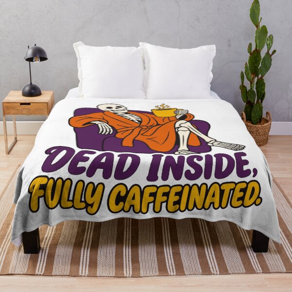Item preview, Dead Inside Fully Caffeinated Skeleton Coffee designed and sold by Uglyandcute.