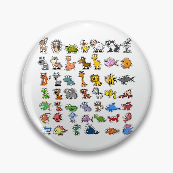 Item preview, Colorful Cartoon Animal and Sea Creature Sticker Collection designed and sold by Johnnies.