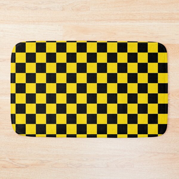 Item preview, Black and Yellow Checkers Print All Over designed and sold by Feeling Artsy.