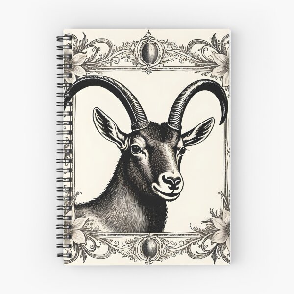 Item preview, Chamois head in antique copperplate engraving style designed and sold by Keldorhunt.