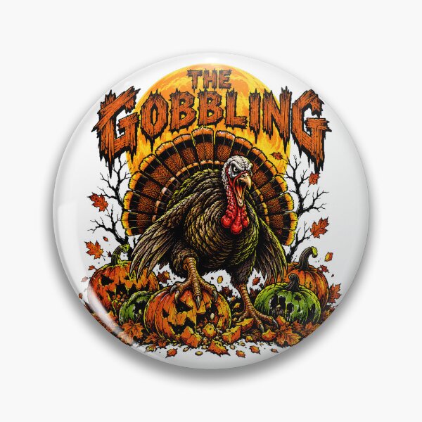 Item preview, Horror Turkey Monster Pumpkin Moon Thanksgiving designed and sold by chattsuede.