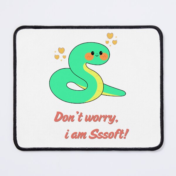 Item preview, Cute Snake Positivity - Don't Worry I Am Sssoft Funny Quote designed and sold by Rehnair.