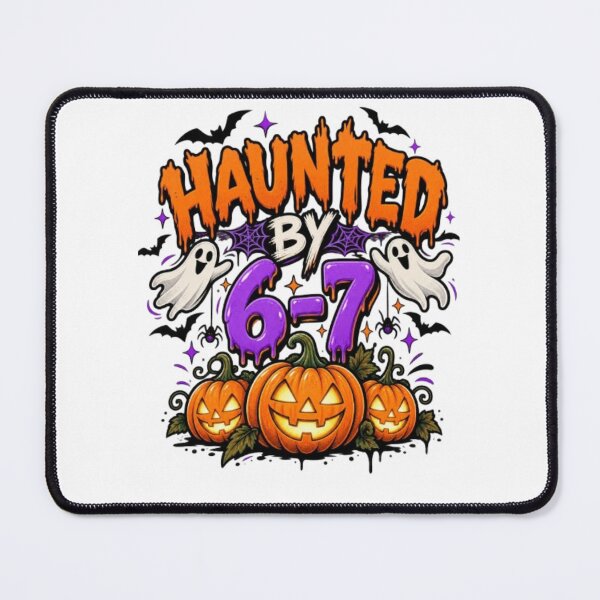 Item preview, ?Haunted by 6–7 – Funny Halloween Ghosts & Pumpkins designed and sold by TATOXIDE.