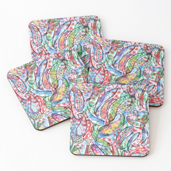 Item preview, Colorful paisley ornament designed and sold by bokasin.
