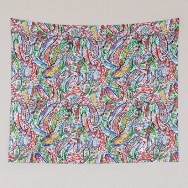 Item preview, Colorful paisley ornament designed and sold by bokasin.