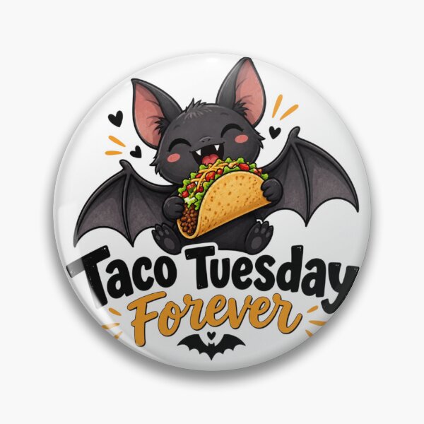 Item preview, Cute Bat Taco Tuesday Forever – Funny Halloween Taco Lover Design designed and sold by Sanika arts .