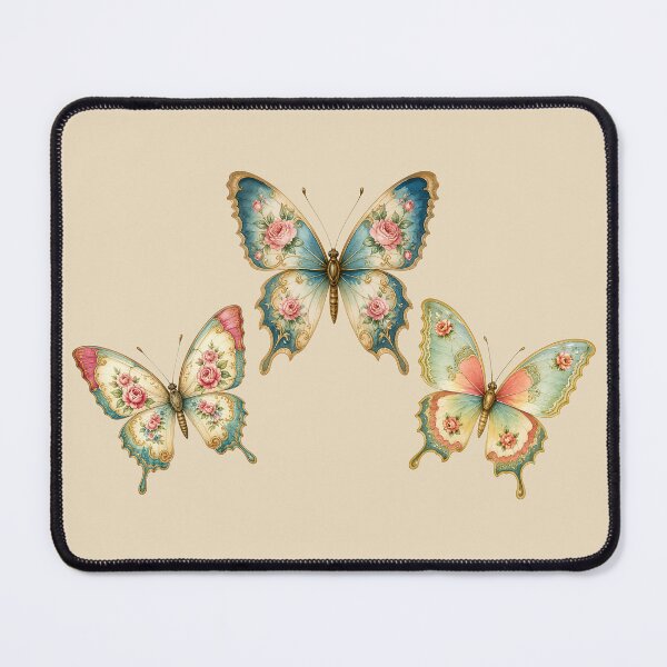 Item preview, Isabelina Butterflies Vintage Cottagecore designed and sold by AOCollections.