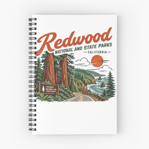 Item preview, Redwood National Park Vintage California Forest Hiking Souvenir designed and sold by LittleArij.